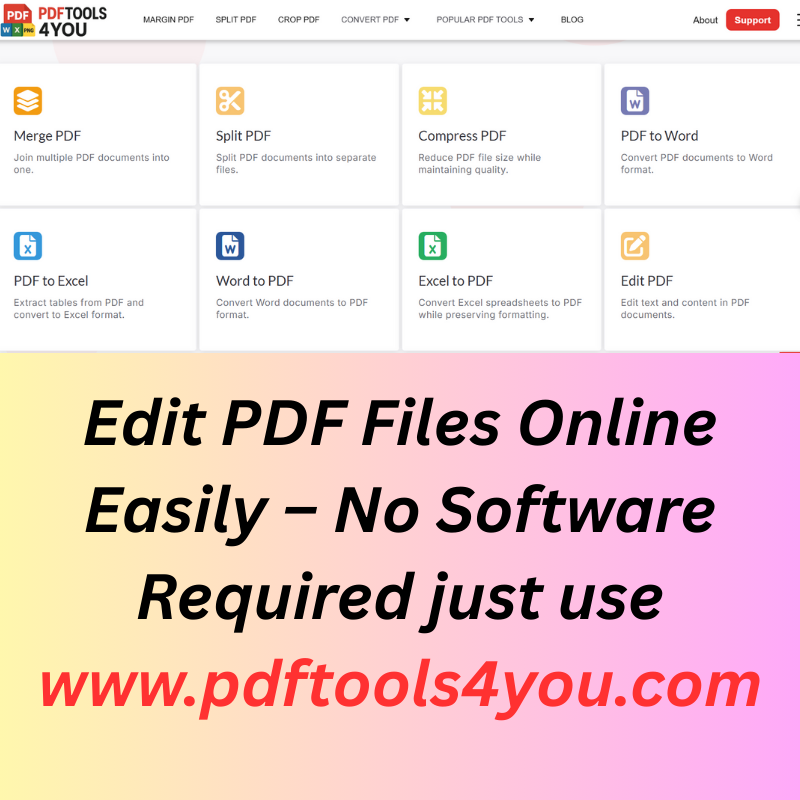 Edit PDF Files Online Easily – No Software Required